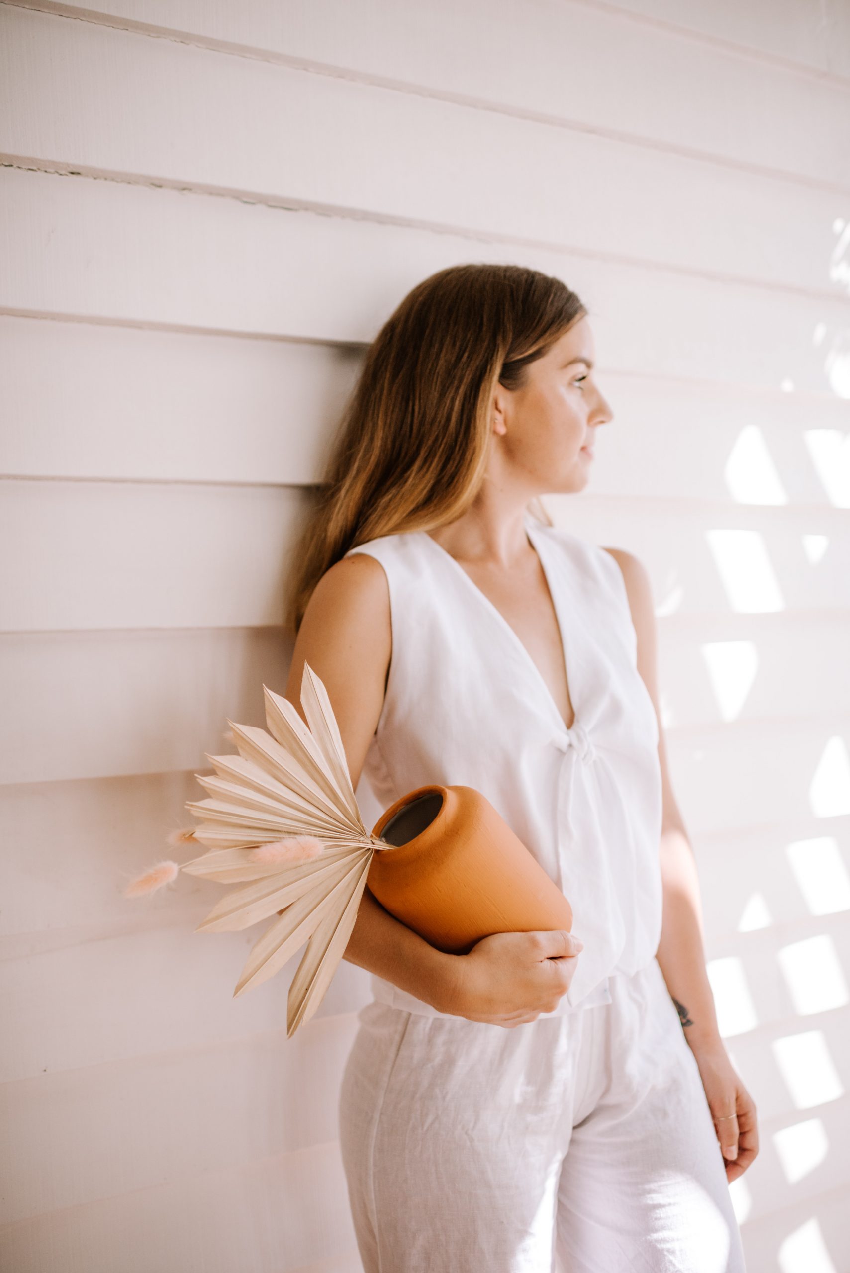 Make This Tie Front Linen Top!