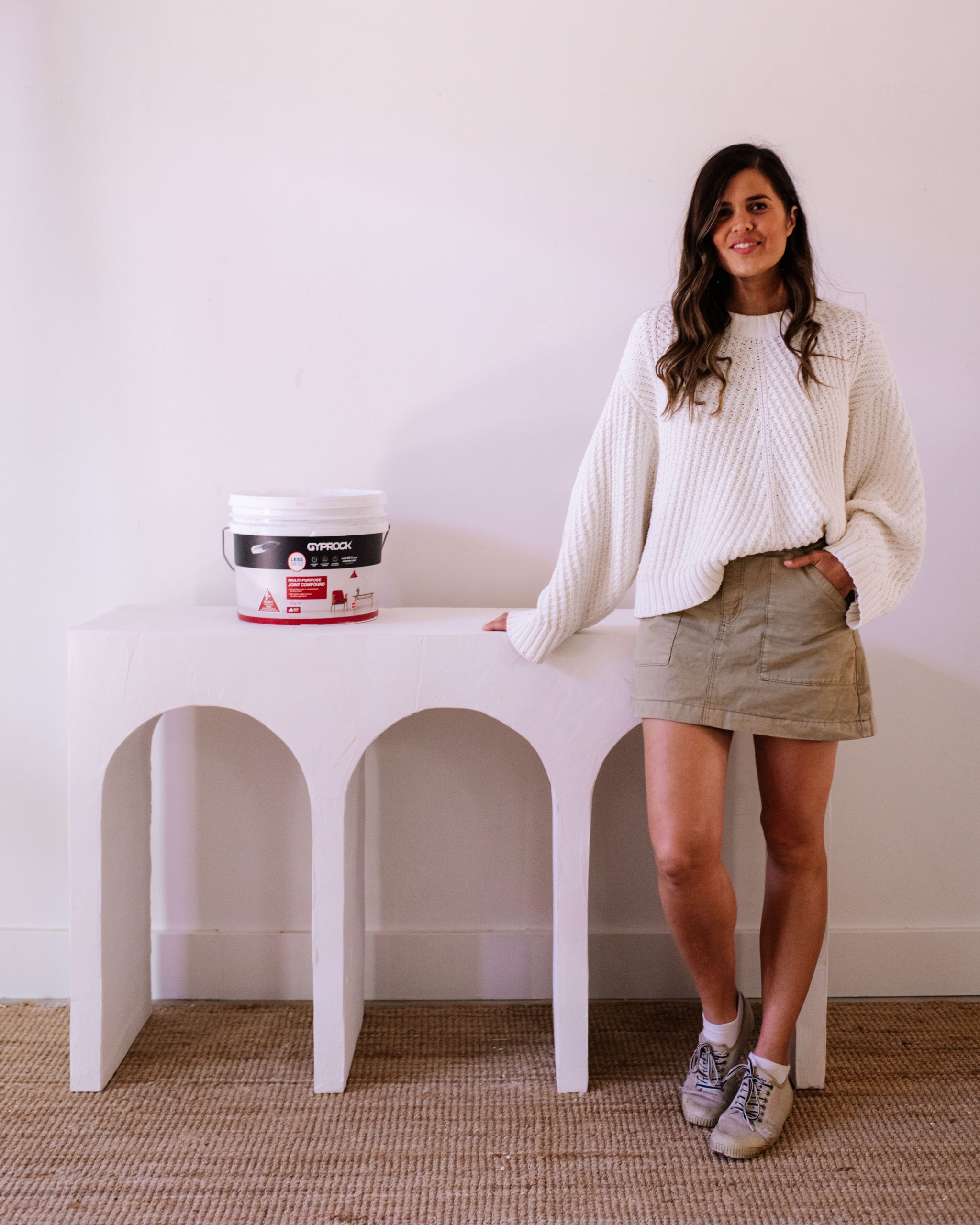 How To Make An Upcycled Arched Console