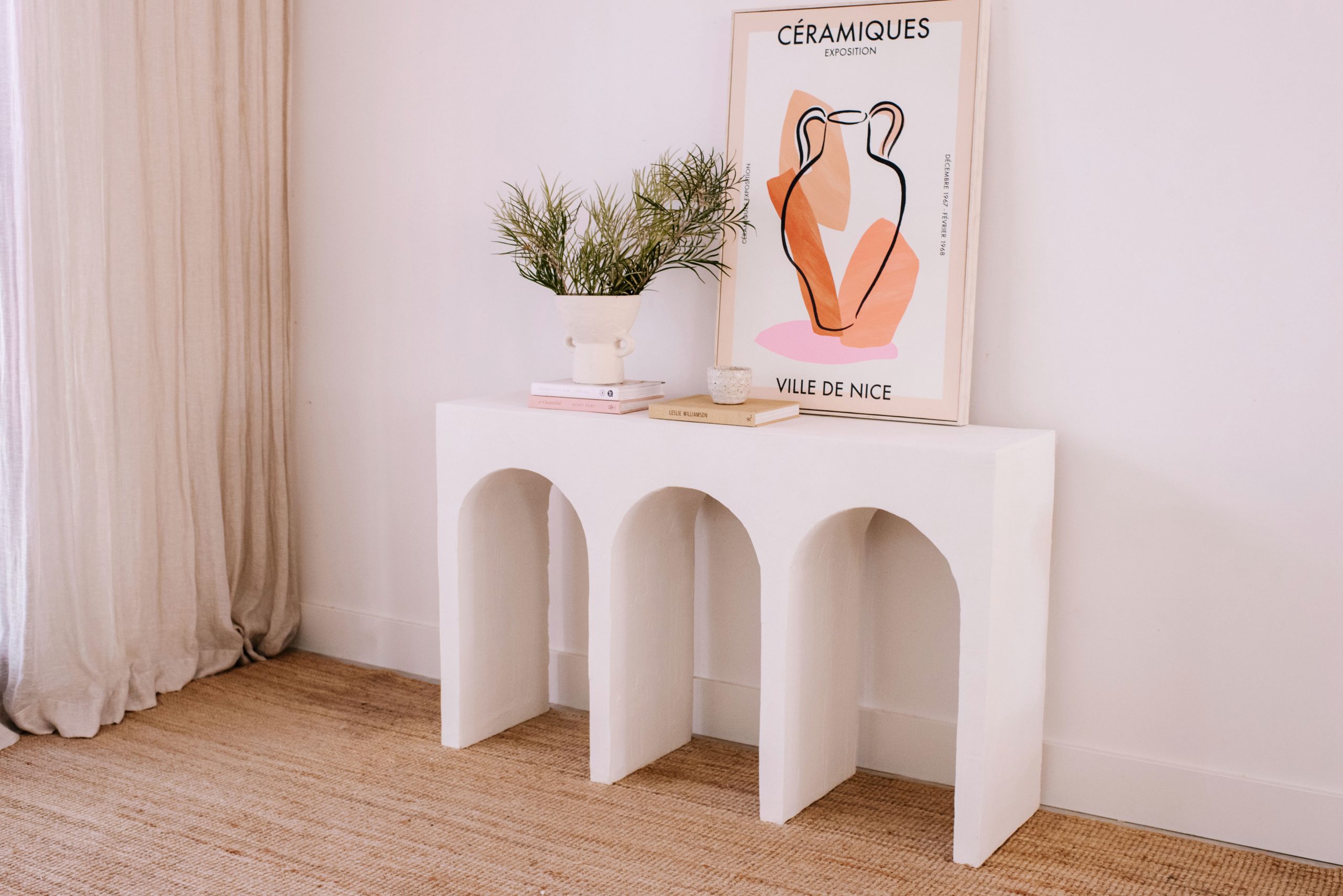 How To Make An Upcycled Arched Console