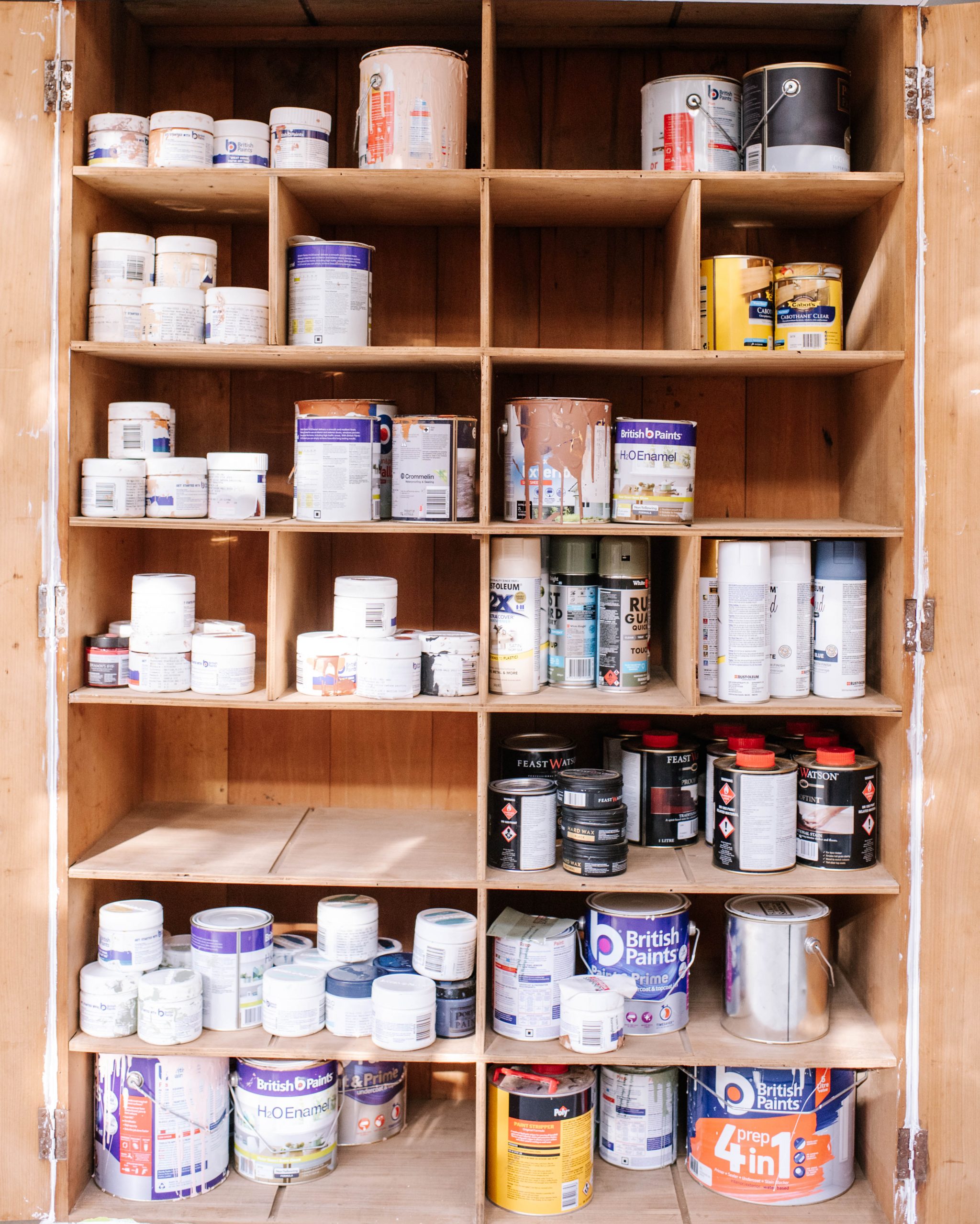 Before & After: The Paint Storage Cabinet!