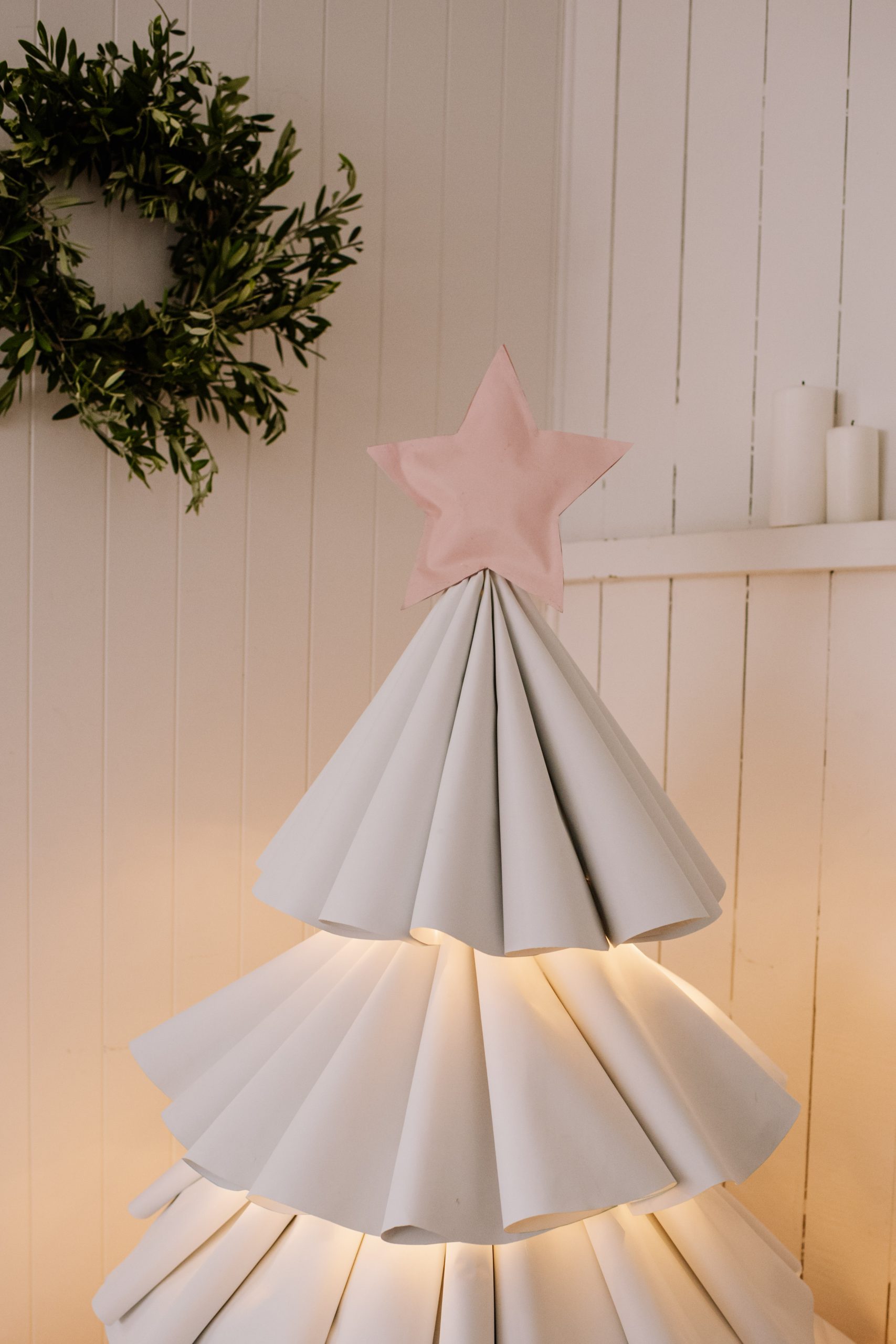 How To Make A Fluted Christmas Tree (Using Roller Blinds!)